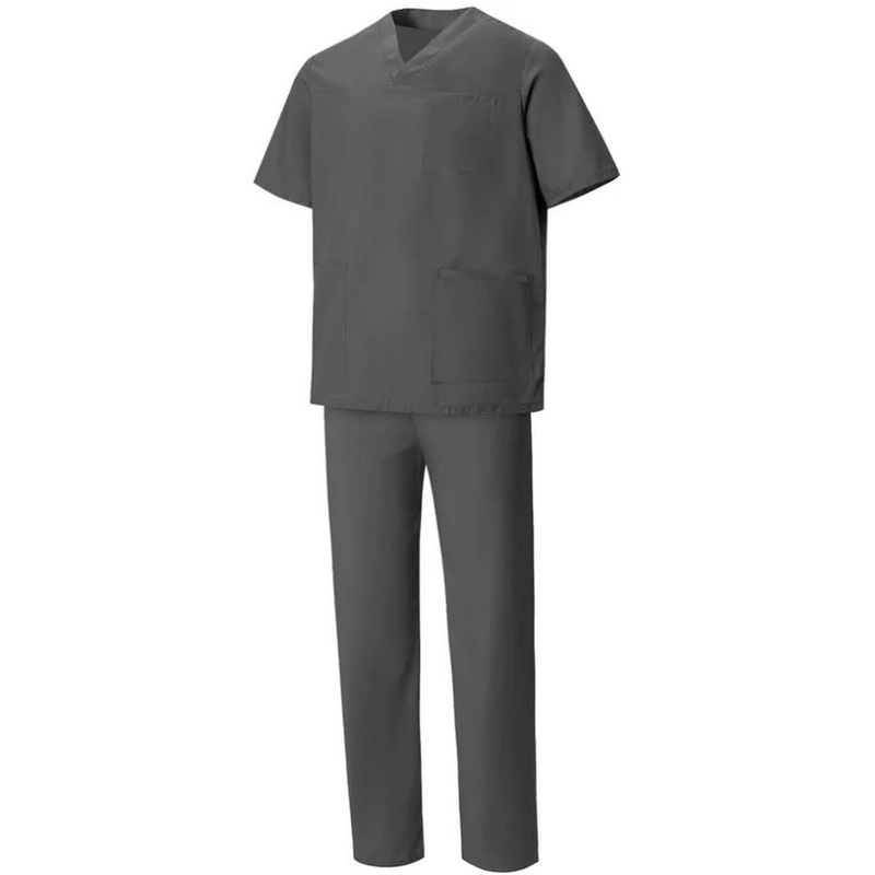 Изображение товара Костюм медицинский Спец с коротким рукавом графит (размер 128-132 (64-66), рост 170-176)