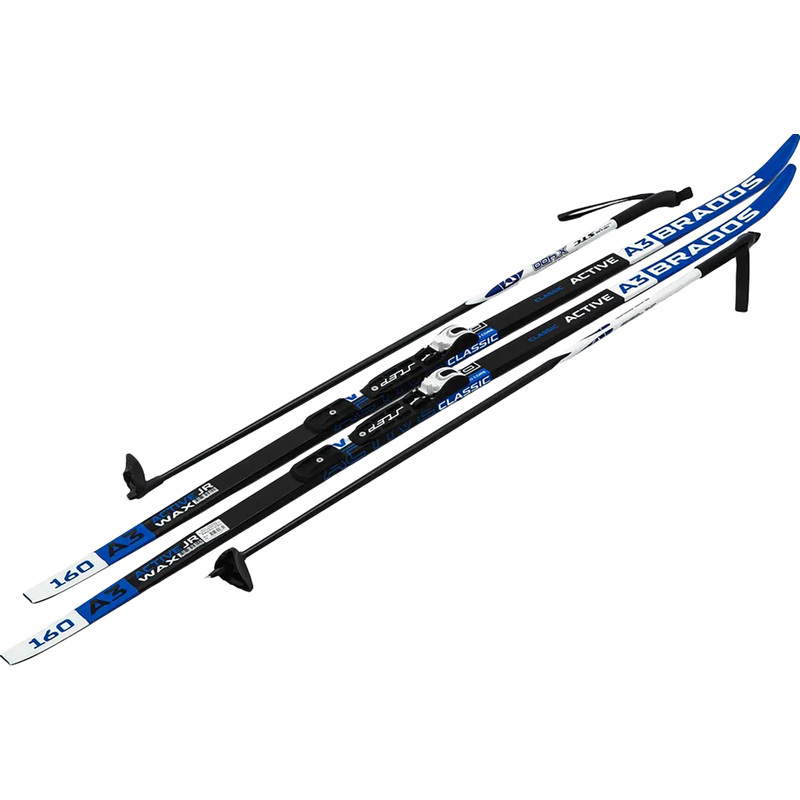 Изображение товара Лыжный комплект детский STC Wax Brados Active A3 Blue 160 см