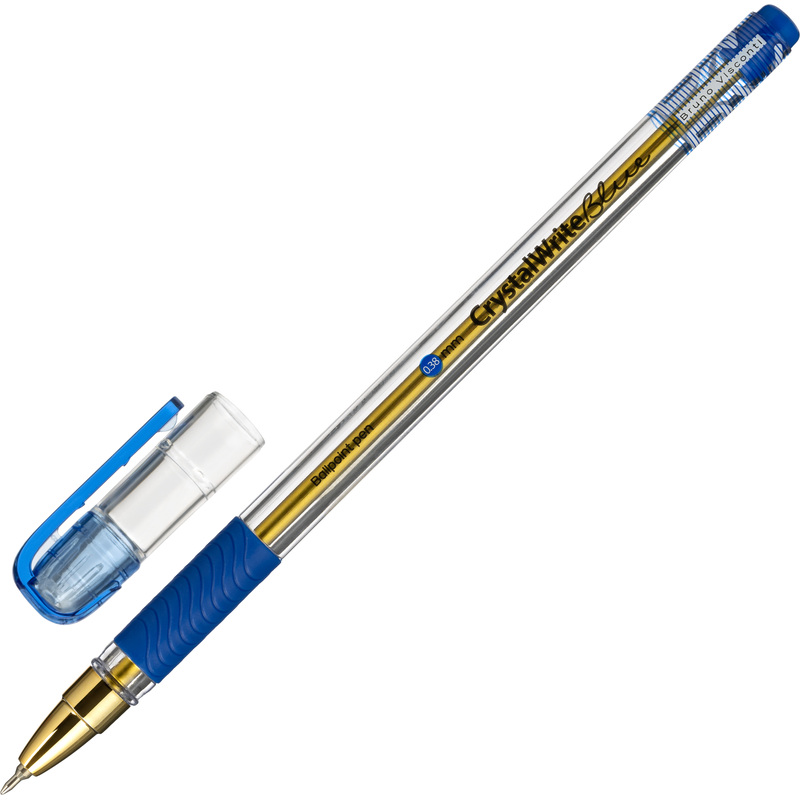 Изображение товара Ручка шариковая Bruno Visconti Crystal Write синяя 0.36 мм