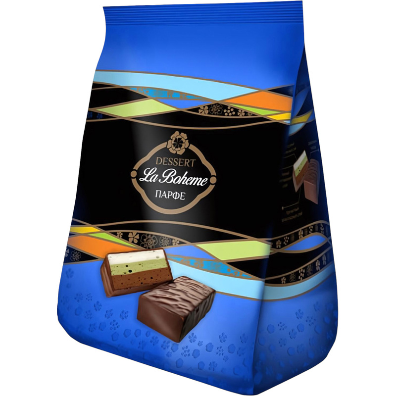 Изображение товара Конфеты шоколадные La Boheme Парфе 200 г с суфле и натуральными ингредиентами