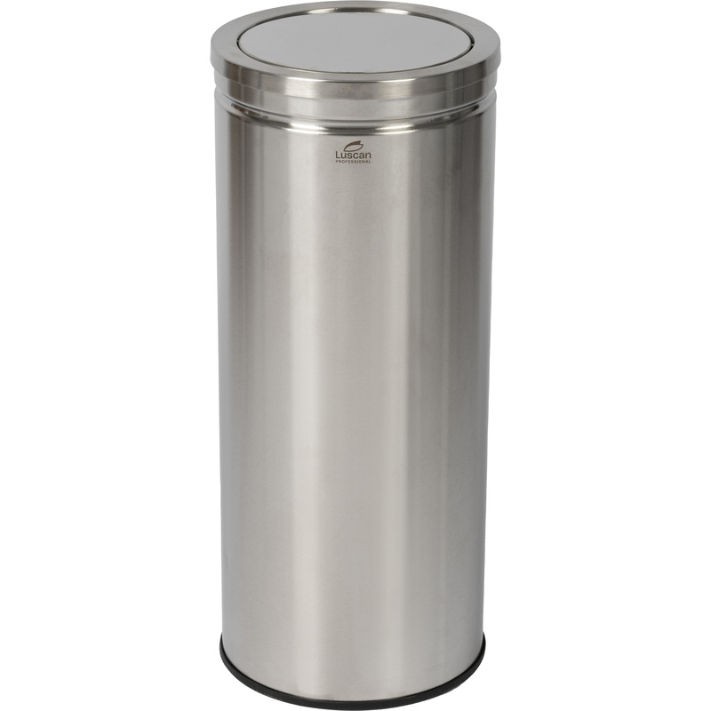 Изображение товара Ведро мусорное Luscan Professional 30 л из нержавеющей стали серебристое