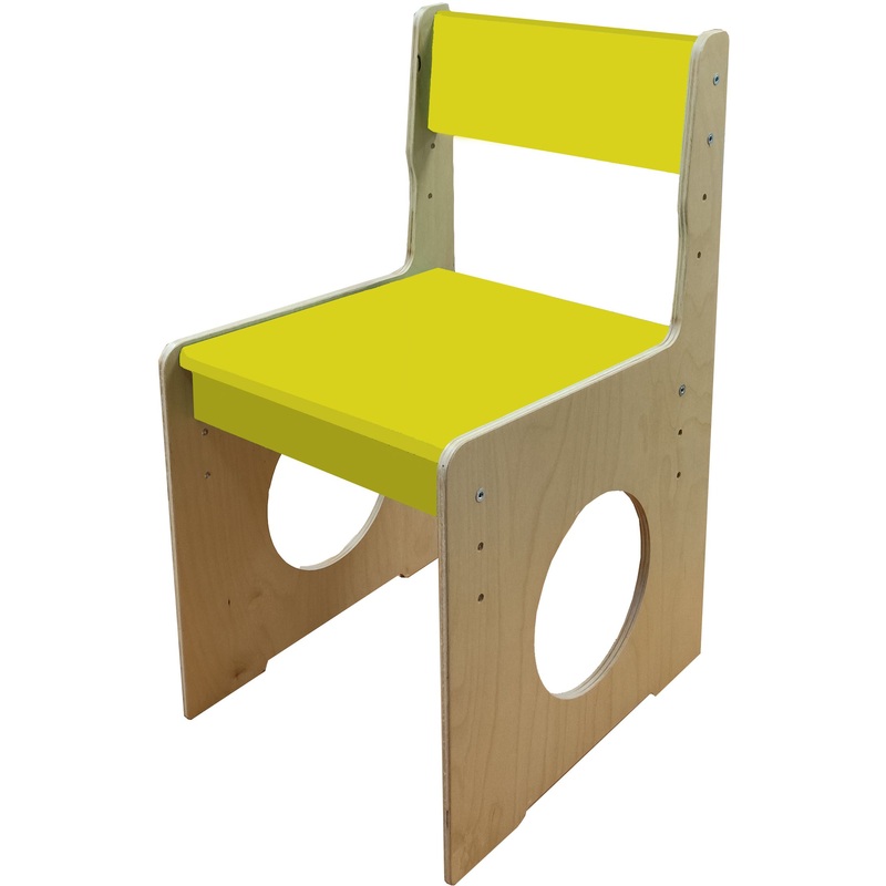 Изображение товара Детский регулируемый стул желтый для малышей 1-3 лет