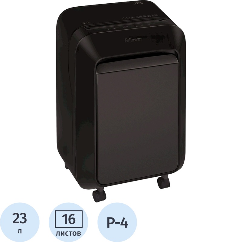 Изображение товара Уничтожитель документов Fellowes LX210 4-й уровень секретности 23 л 650 Вт