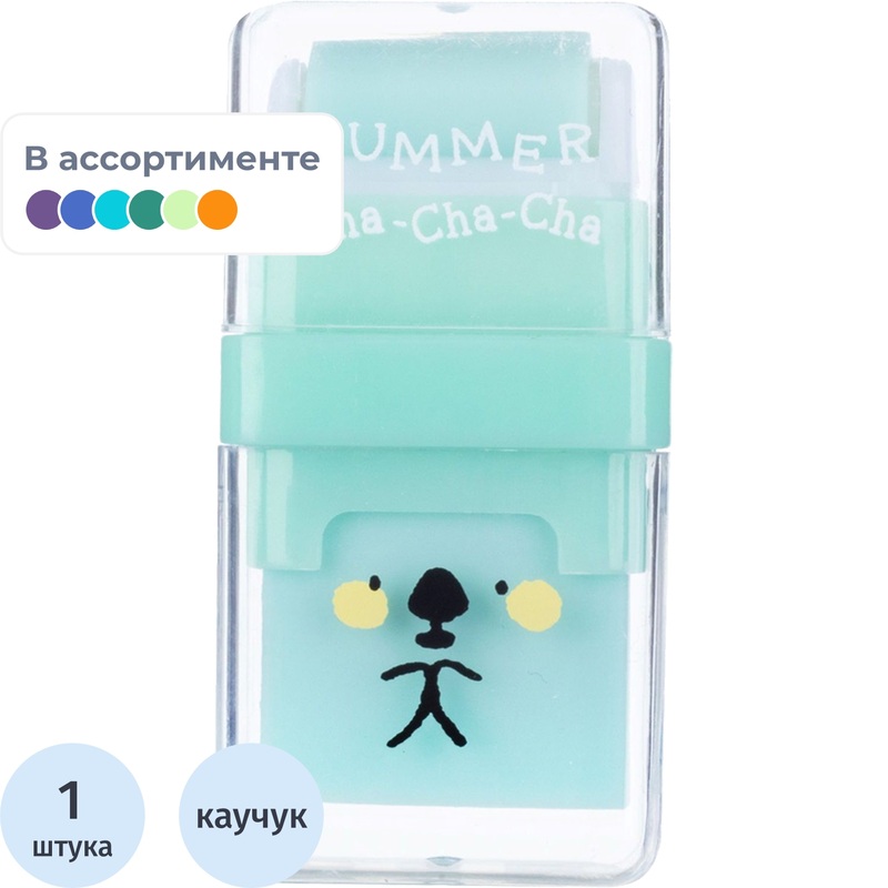 Изображение товара Ластик M&G Summer Cha Cha из синтетического каучука прямоугольный 30x60x16 мм
