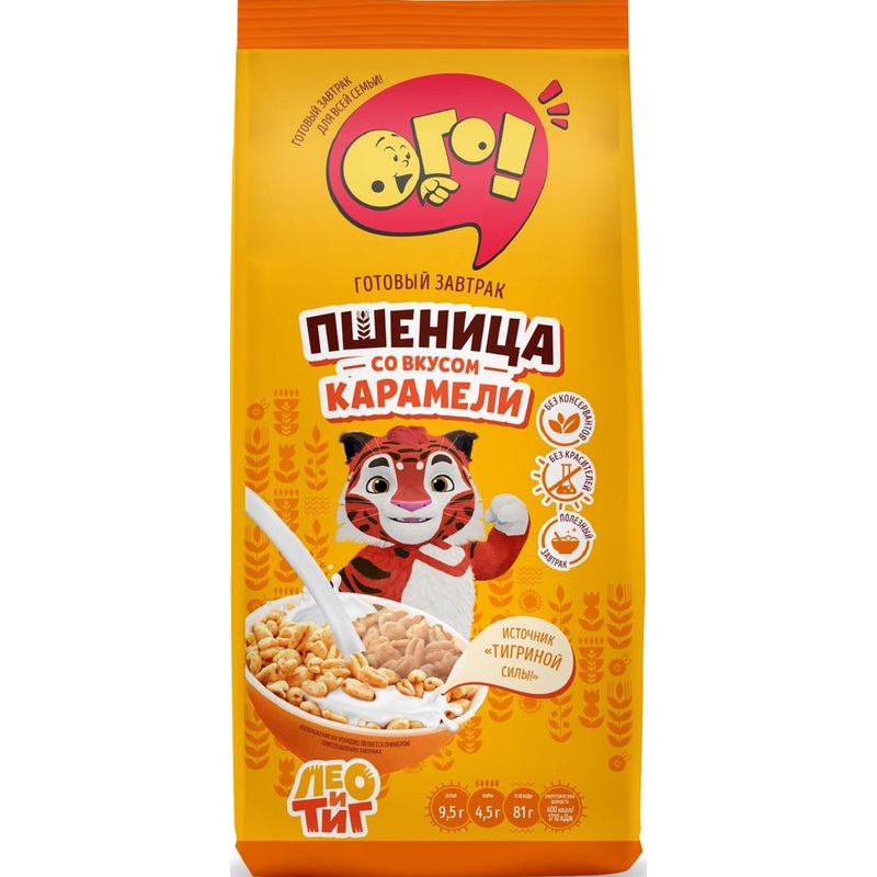 Изображение товара Пшеница воздушная Ого! со вкусом карамели 150 г