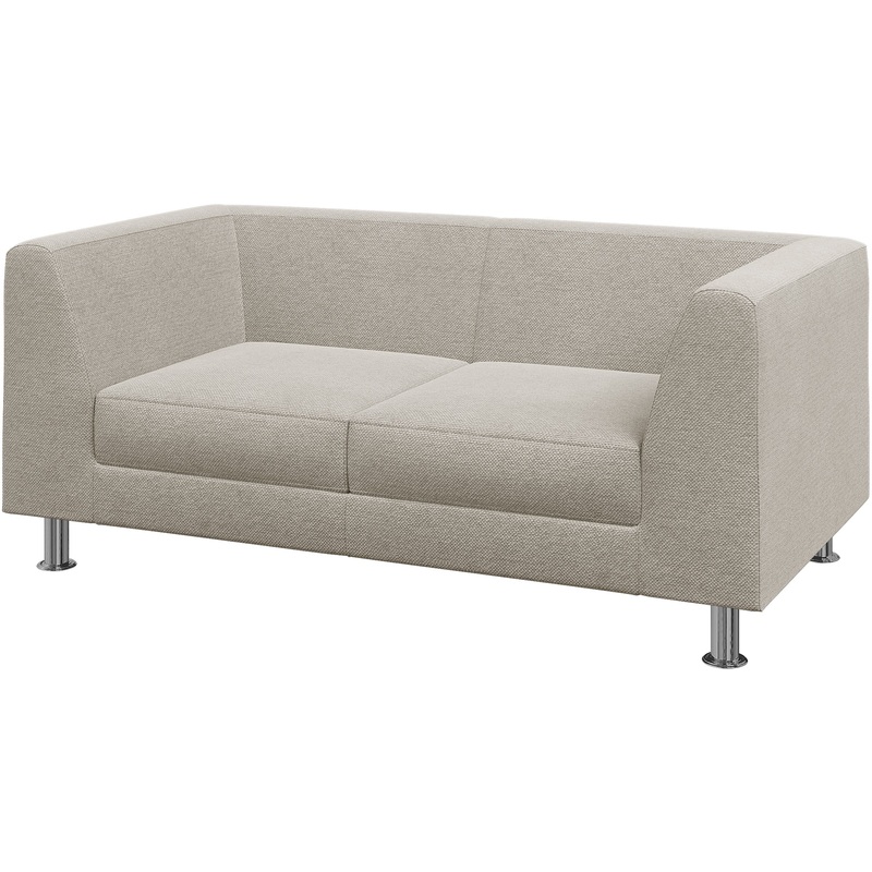 Изображение товара Двухместный диван Evolution EVO2-2 бежевый из ткани рогожка