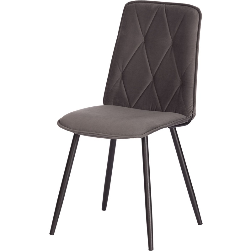 Изображение товара Обеденный стул Комус Мебель Frank серый ткань металл