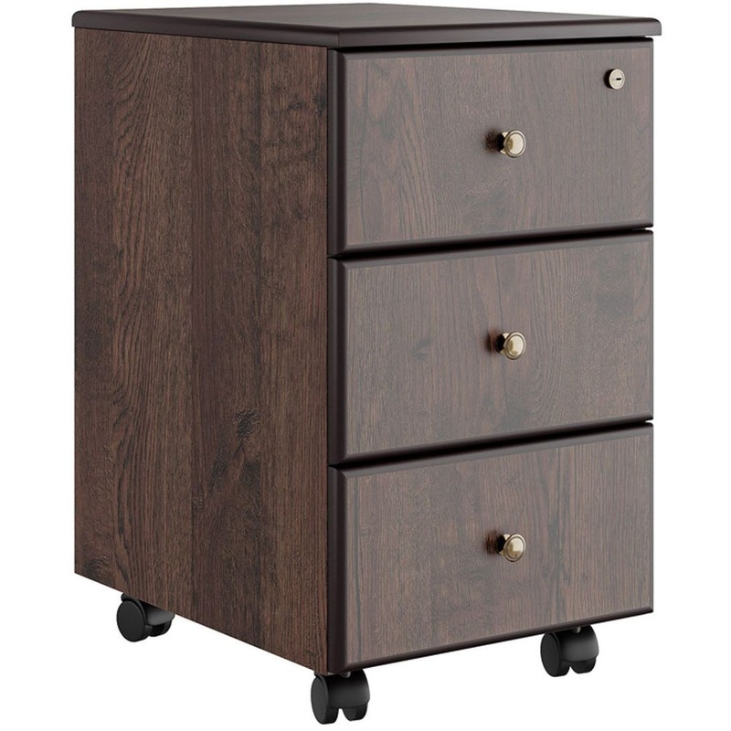 Изображение товара Тумба подкатная Bern BRN8630304 с 3 ящиками замок дуб апрельский 670 мм