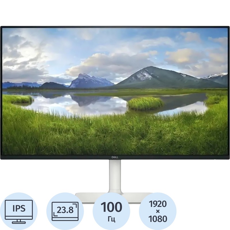 Изображение товара Монитор 23.8 Dell S2425H IPS Full HD 100Hz черный/белый