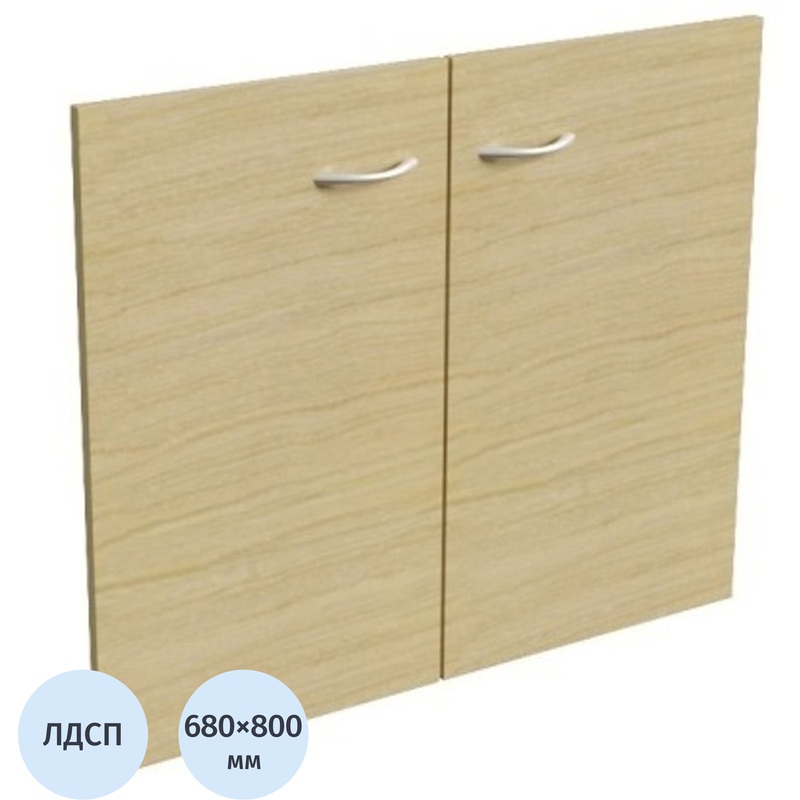 Изображение товара Двери низкие Steel 11554 из ЛДСП цвет дуб светлый 800х680 мм