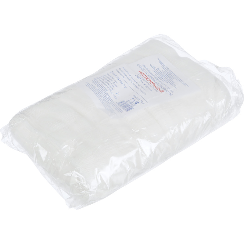 Изображение товара Отрез марлевый Навтекс Life 90 см x 5 м плотность 27 г/куб.м