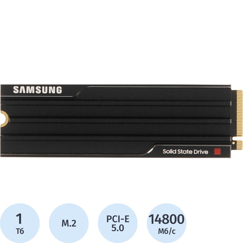 Изображение товара SSD накопитель Samsung 9100 PRO w/ Heatsink 1 ТБ (MZ-VAP1T0CW)
