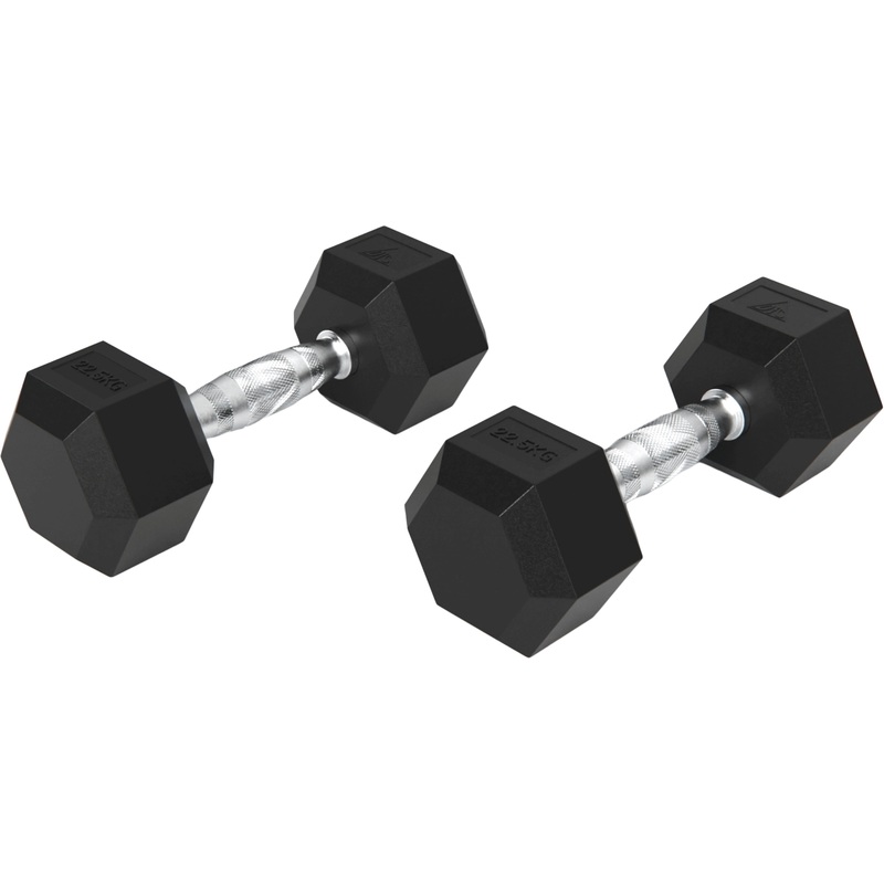 Изображение товара Набор гантелей DFC DB001-22.5 гексагональные по 22.5 кг для фитнеса и тренировок