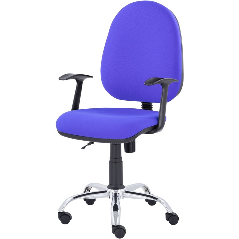 Изображение товара Офисное кресло Easy Chair 223 PC синее из ткань и металл со спинкой