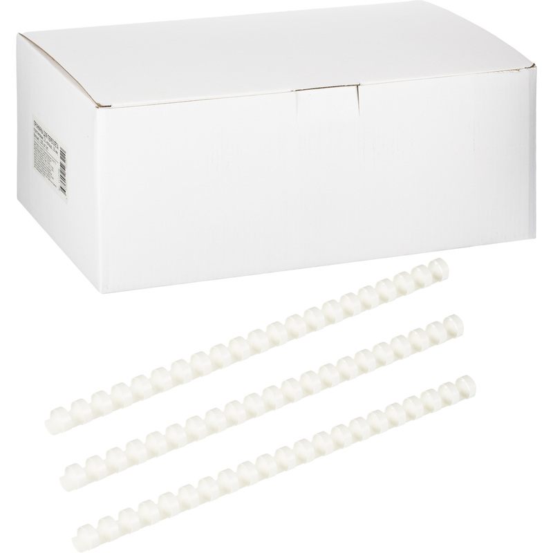 Изображение товара Пружины пластиковые для переплета 21 кольцо 19 мм 100 шт