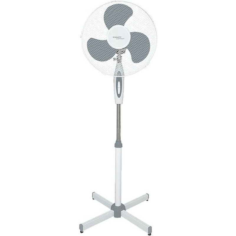 Изображение товара Напольный вентилятор Scarlett SC-SF111B01 серый 3 скорости регулировки
