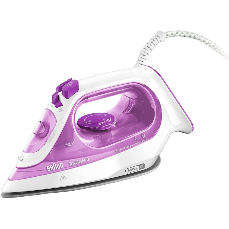 Изображение товара Утюг Braun Texstyle 3 SI3030 PU розовый с керамической подошвой 2300 Вт