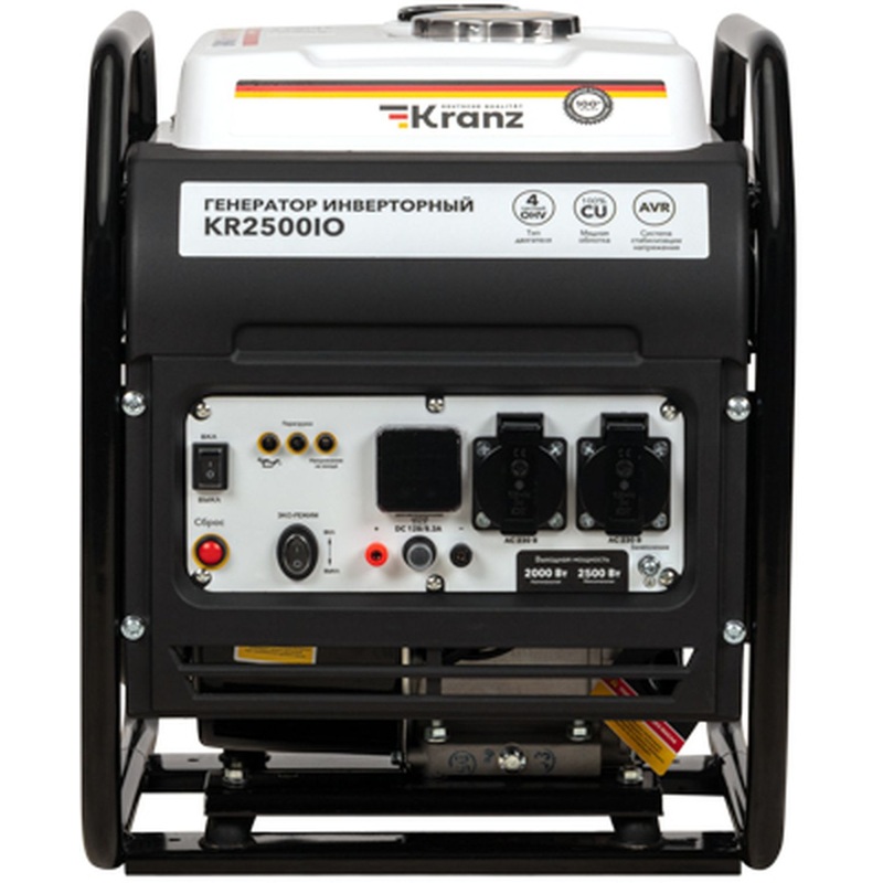 Изображение товара Бензиновый инверторный генератор Kranz KR2500IO 2.5 кВт для резервного питания