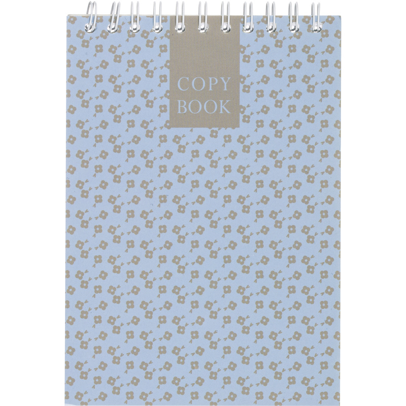 Изображение товара Блокнот Attache Fleur Лазурь A6 60 листов спираль белая офсетная бумага