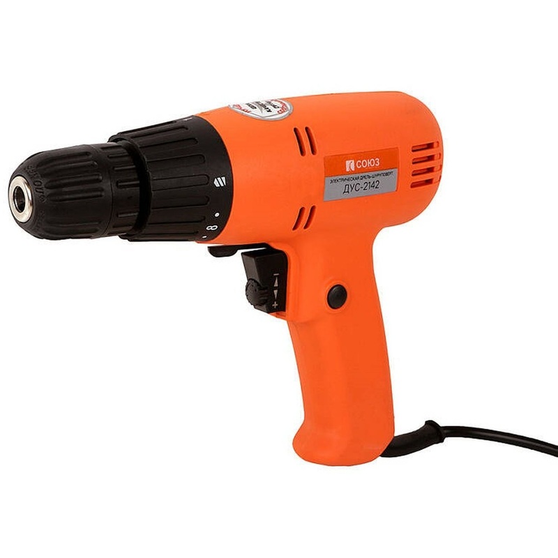 Изображение товара Шуруповёрт Союз ДУС-2142 450 Вт сетевой для дома и ремонта