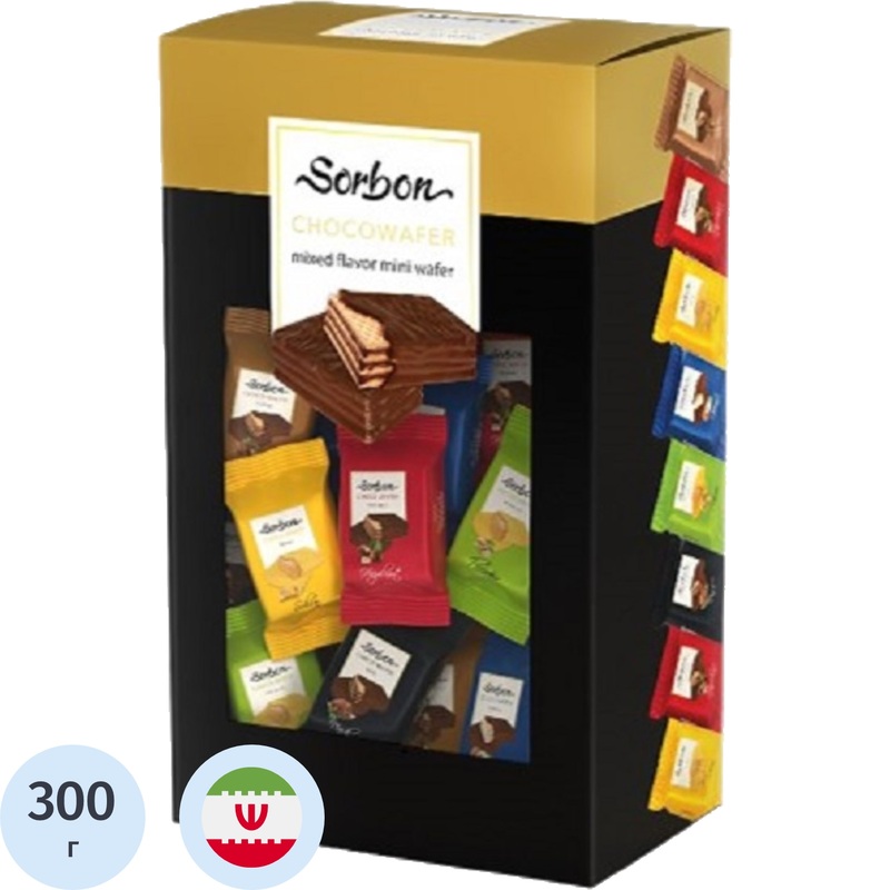 Изображение товара Sorbon Mix ассорти мини вафли конфеты 300 г