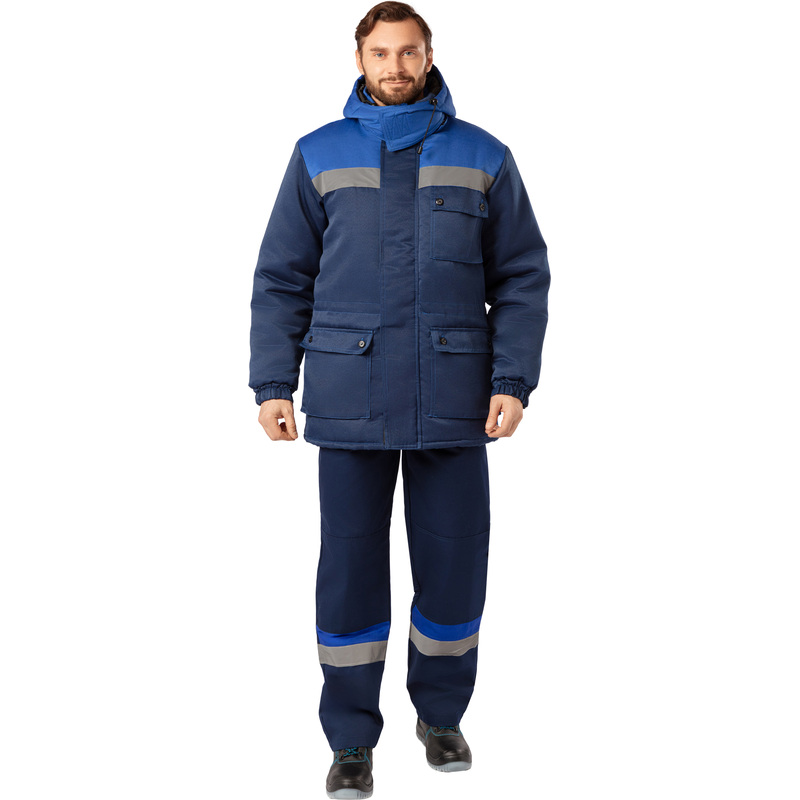 Изображение товара Зимняя мужская рабочая куртка з08-КУ из ткани грета с утеплителем синтепон