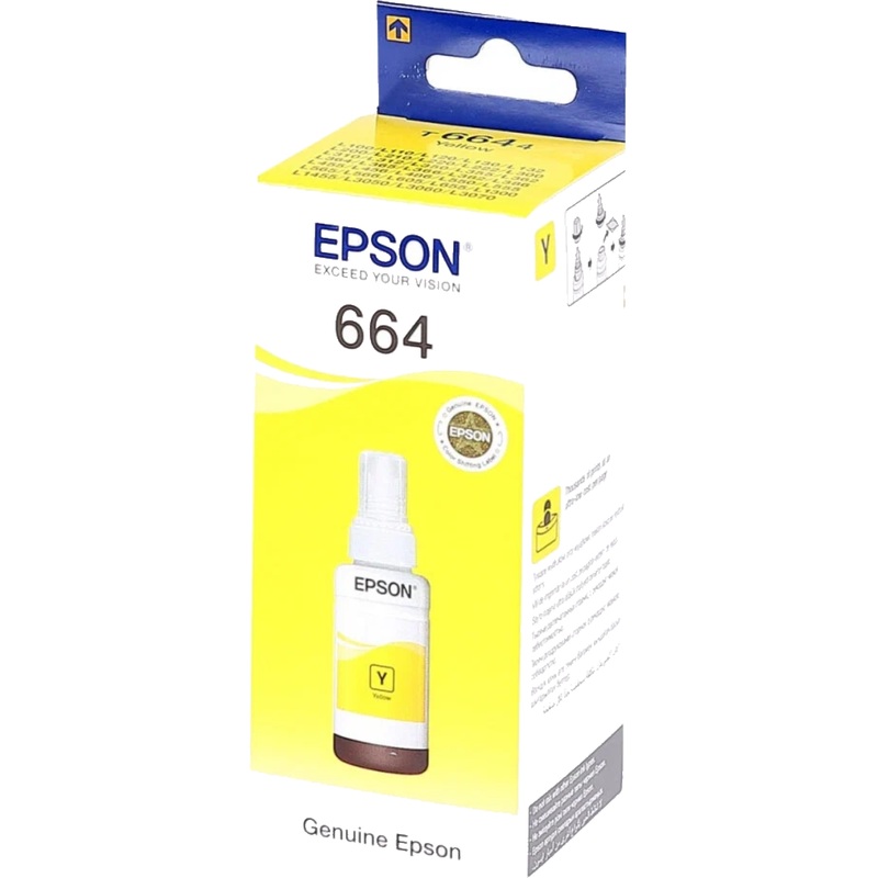 Изображение товара Чернила для принтера Epson T6644 C13T66444A жёлтые оригинальные для высококачественной печати