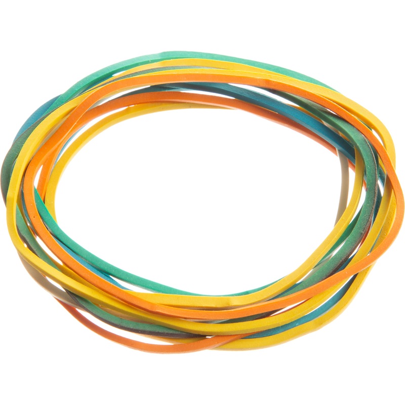 Изображение товара Уцененная резинка для денег Attache 25 кг диаметр 60 мм цветная универсальная