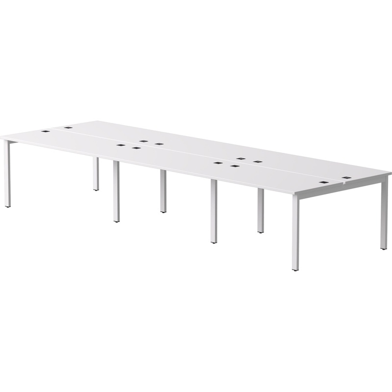 Изображение товара Шестиместная рабочая станция EVO 254S218W39003 белая