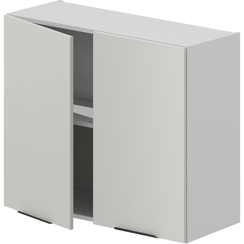 Изображение товара Кухонный навесной шкаф VOK W2D 72 60 белый альпийский белый шагрень