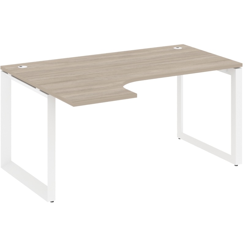 Изображение товара Эргономичный левый стол Onix-О из ЛДСП с металлическим каркасом 1580х1180х750 мм