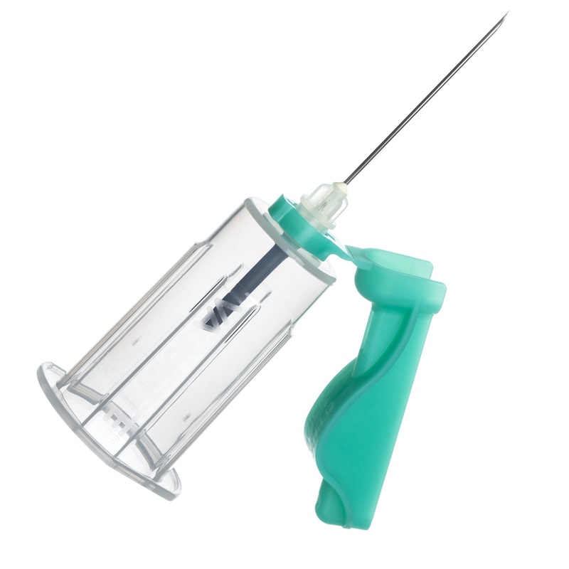 Изображение товара Игла двусторонняя Vacuette Visio plus 21G 0.8x38 мм зеленая с визуальной камерой 30 шт