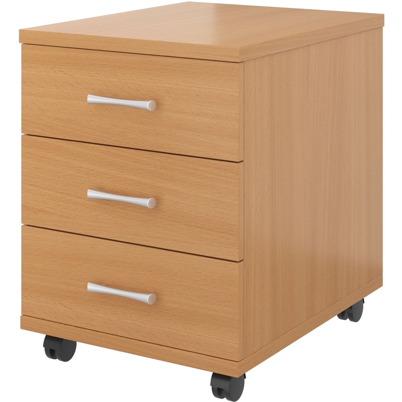 Изображение товара Тумба подкатная Монолит ТМ24.101 (бук бавария, 406х518х534 мм, 3 ящика)