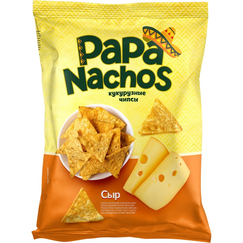 Изображение товара Чипсы Рара Nachos кукурузные со вкусом сыра 150 г