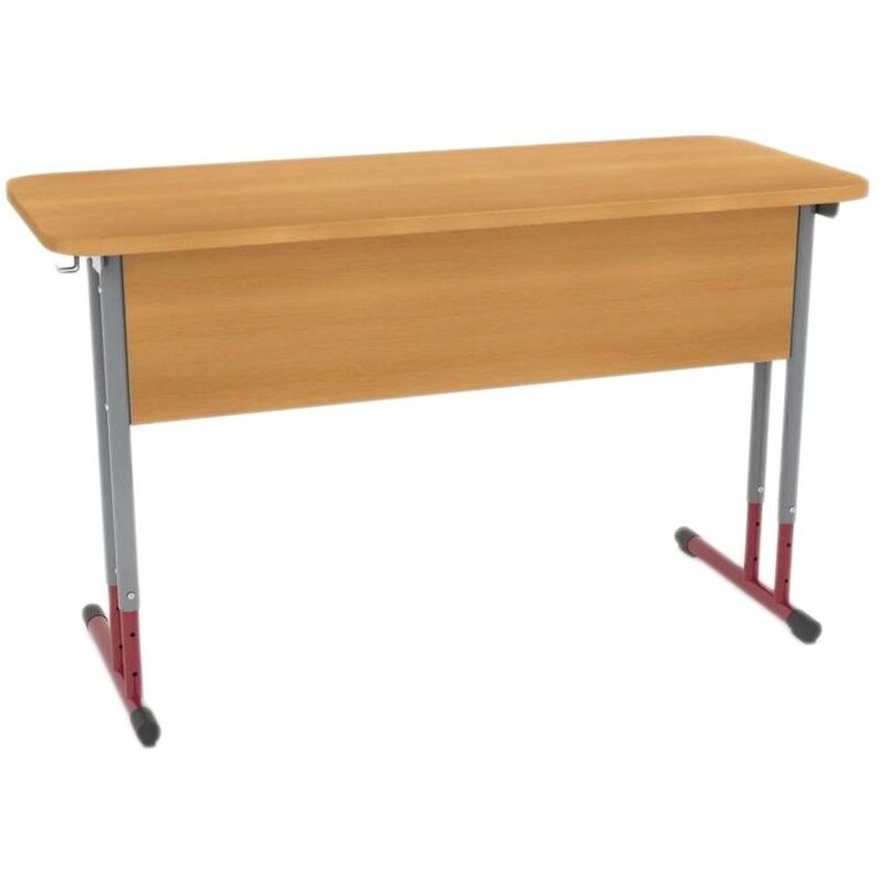 Изображение товара Учебный двухместный стол с регулировкой по высоте и закругленными углами