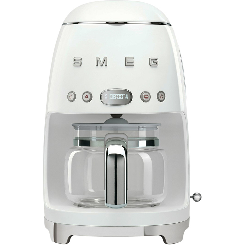 Изображение товара Капельная кофеварка Smeg DCF02WHEU белая для молотого кофе с противокапельной системой