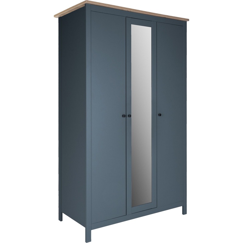 Изображение товара Шкаф для одежды ГУД ЛАКК в стиле Прованс ясень и тёмно-бирюзовый