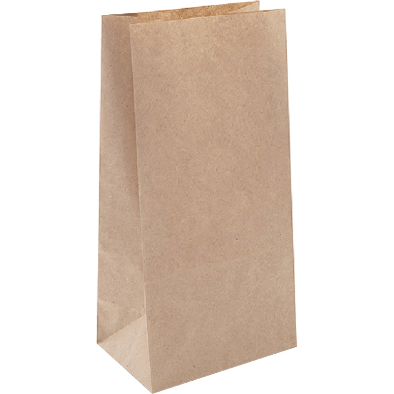 Изображение товара Крафт пакет бумажный коричневый 120х80х240 мм 1000 штук экологичный