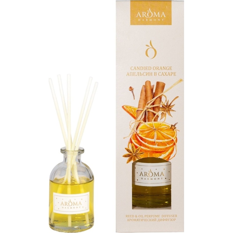 Изображение товара Аромадиффузор Aroma Harmony Апельсин в сахаре 50 мл для праздника и уюта