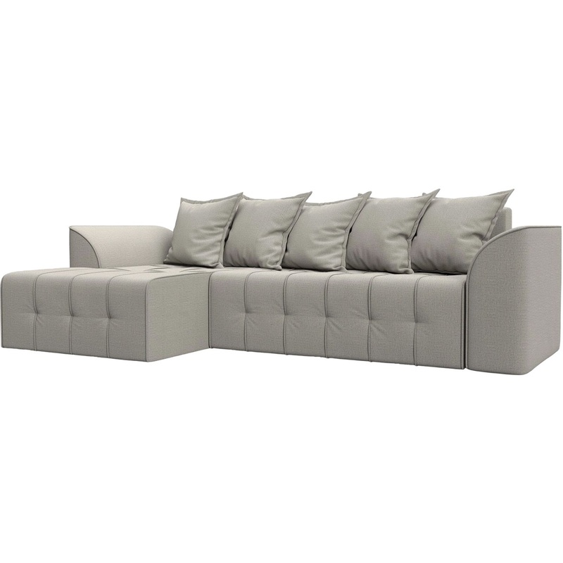 Изображение товара Диван угловой Комфорт Лига-113 левый бежевый (рогожка)