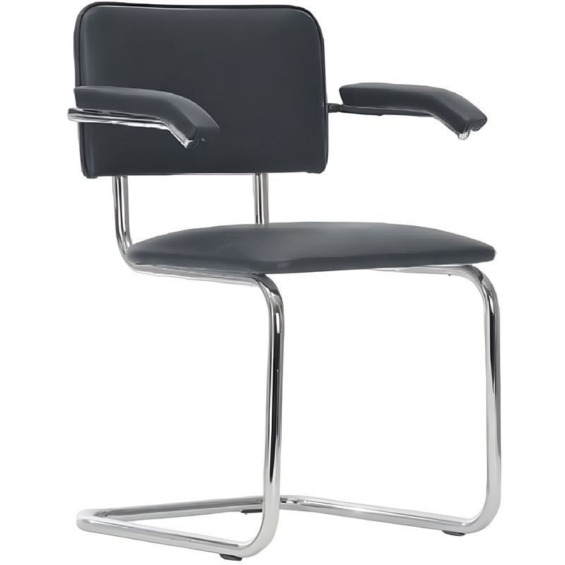 Изображение товара Офисный стул Silwia Arm чёрный из экокожи с подлокотниками