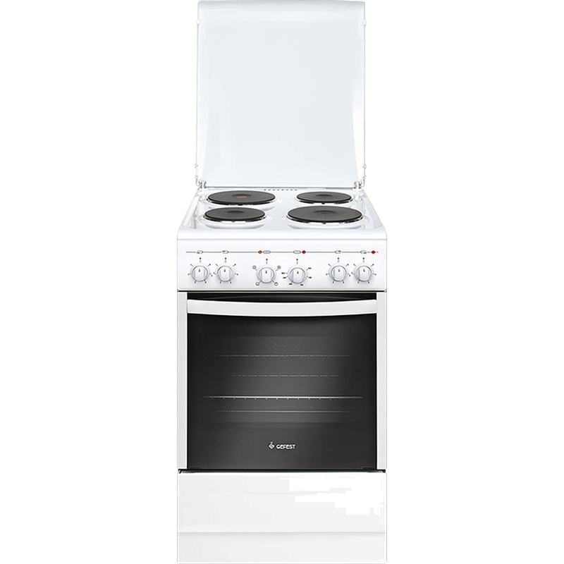 Изображение товара Электрическая плита Gefest ЭПНД5140-01 узкая белая 4 конфорки духовка 55л