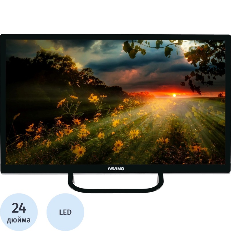 Изображение товара Телевизор 24 Asano 24LH1110T HD с цифровыми интерфейсами и проигрыванием USB