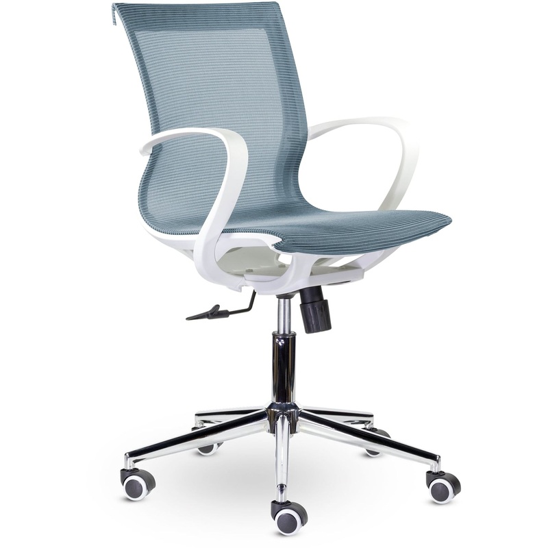 Изображение товара Кресло офисное UP_Йота М-805 голубое (сетка, металл)