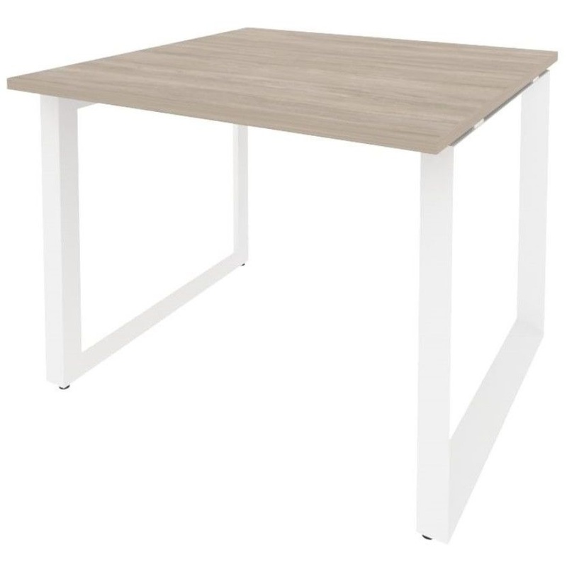 Изображение товара Стол для переговоров Onix-O O.MO-PRG-1.1 980x980 мм дуб аттик белый