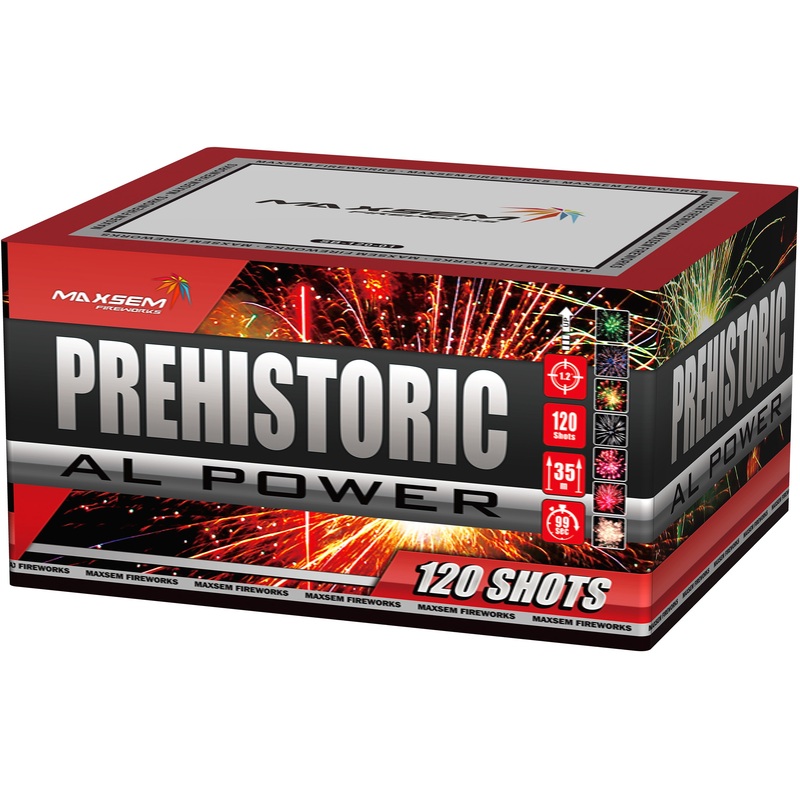 Изображение товара Батарея салютов Maxsem Prehistoric Al Power 120 залпов (SB-120-01)