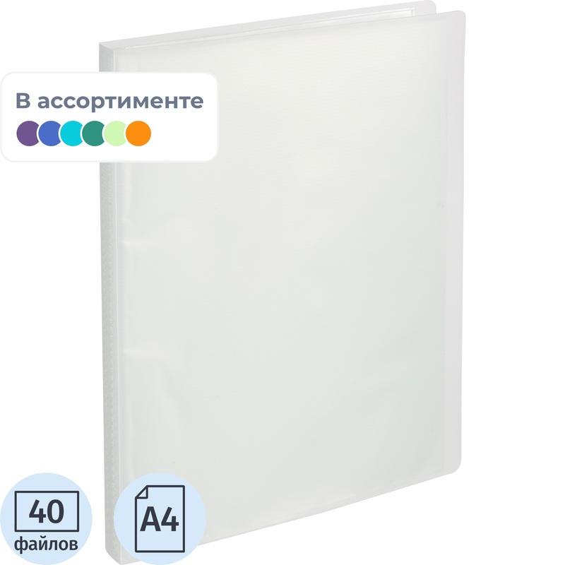 Изображение товара Папка файловая Deli А4 на 40 файлов с обложкой 0.7 мм