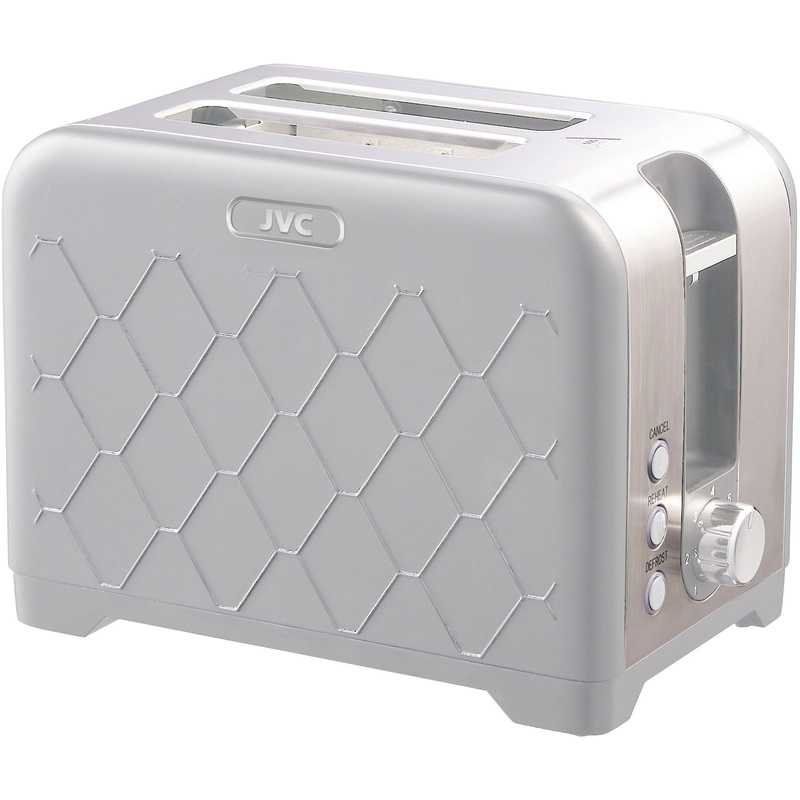 Изображение товара Тостер JVC JK-TS722 мощностью 900 Вт с 2 отделениями и поддоном для крошек