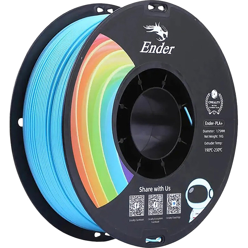 Изображение товара Пластик EN-PLA+ для 3D-принтера Creality3D синий матовый 1.75 мм 1 кг