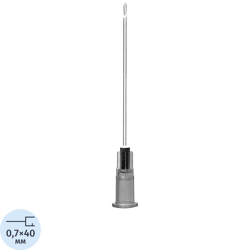 Изображение товара Игла инъекционная SFM Luer lock 22G 0.7 x 40 мм (100 штук в упаковке)